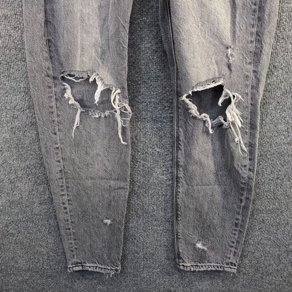 American Eagle Outfitters Women's Skinny Jeans Gray 00 Distressed Charcoal Wash - Picture 4 of 11